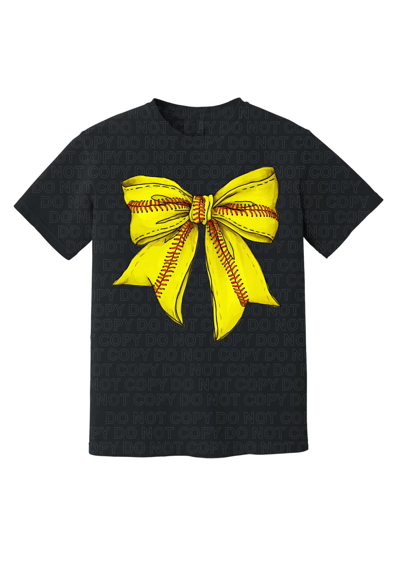 Coquette Softball Bow T-Shirt