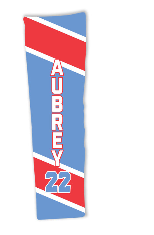 Blue and Red Striped Compression Sleeve